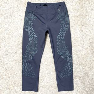 Asics Running Capris Womens Gray Size XS X-Small